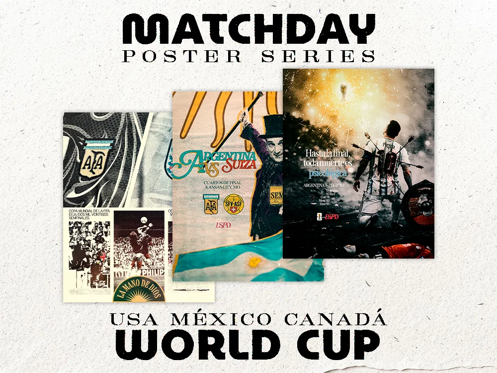 MatchDay Poster Series, USA México Canadá